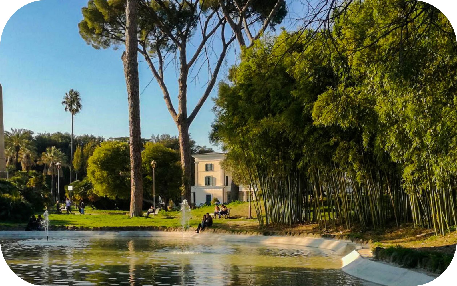 Villa gardens in Rome